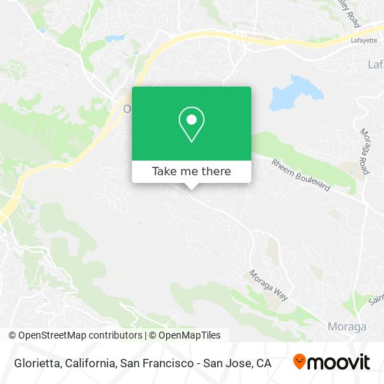 Glorietta, California map