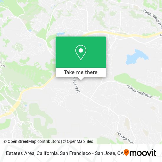 Mapa de Estates Area, California