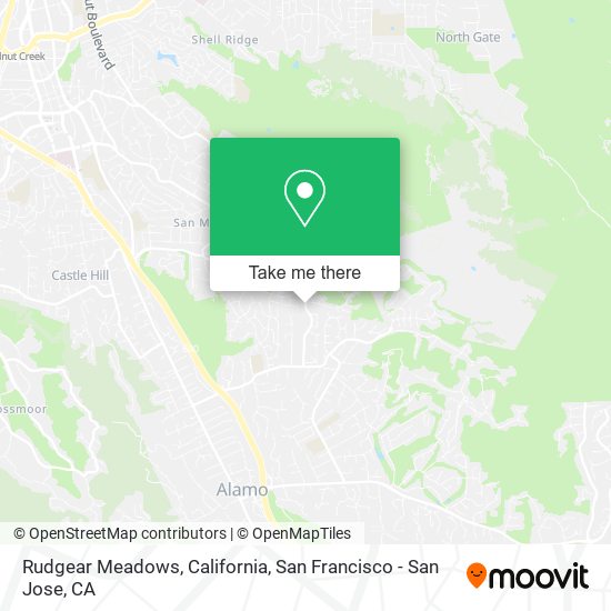 Mapa de Rudgear Meadows, California