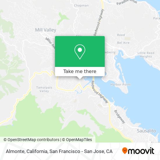 Mapa de Almonte, California