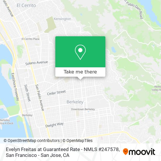 Mapa de Evelyn Freitas at Guaranteed Rate - NMLS #247578