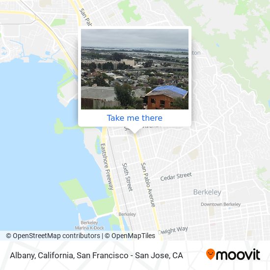 Mapa de Albany, California