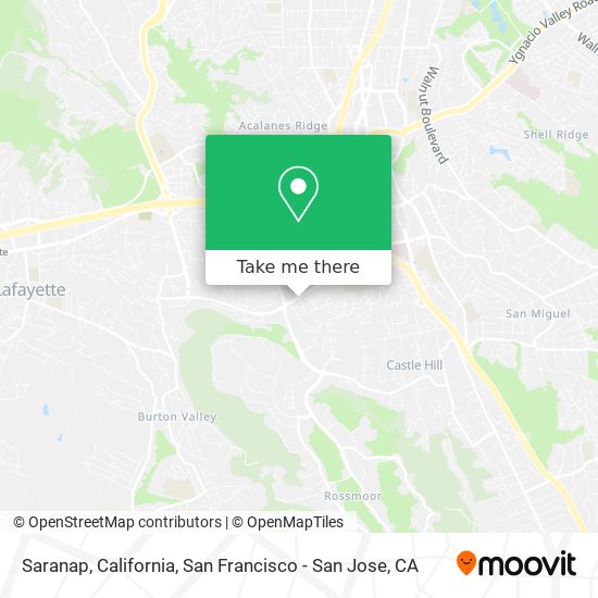 Saranap, California map