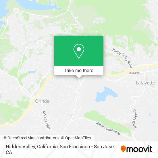 Mapa de Hidden Valley, California