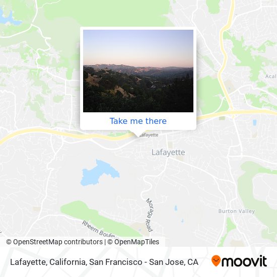 Lafayette, California map