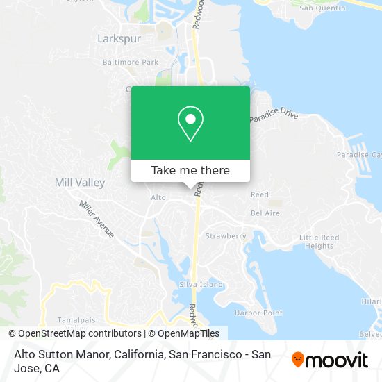 Alto Sutton Manor, California map