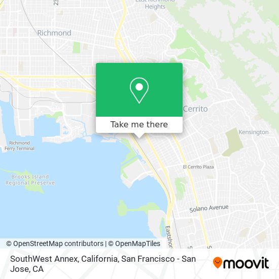 Mapa de SouthWest Annex, California