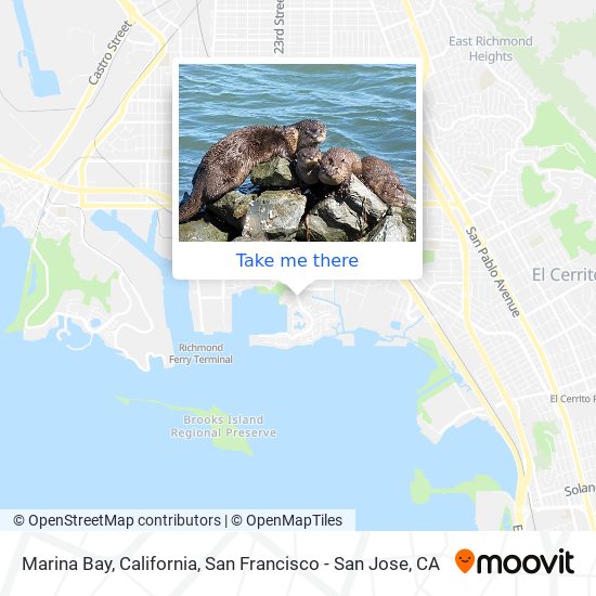 Mapa de Marina Bay, California