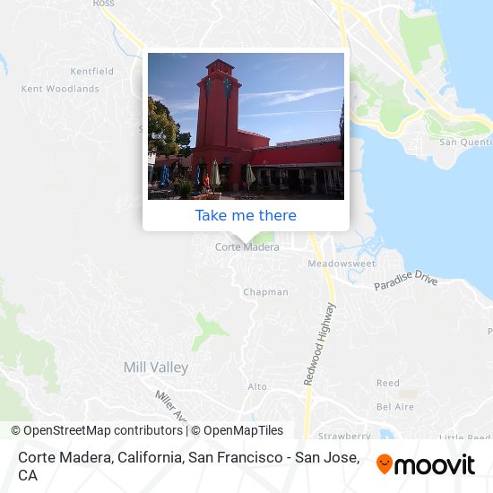 Mapa de Corte Madera, California