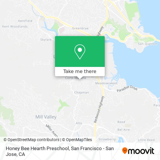 Mapa de Honey Bee Hearth Preschool