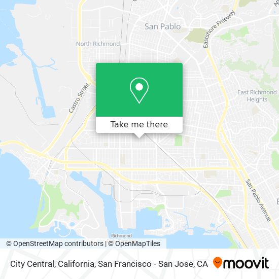 City Central, California map