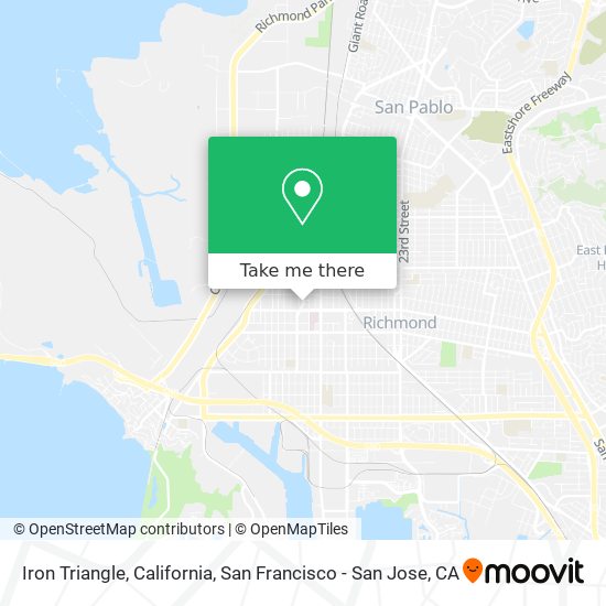 Mapa de Iron Triangle, California