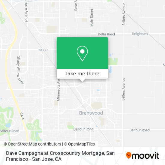 Dave Campagna at Crosscountry Mortgage map