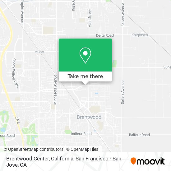Brentwood Center, California map