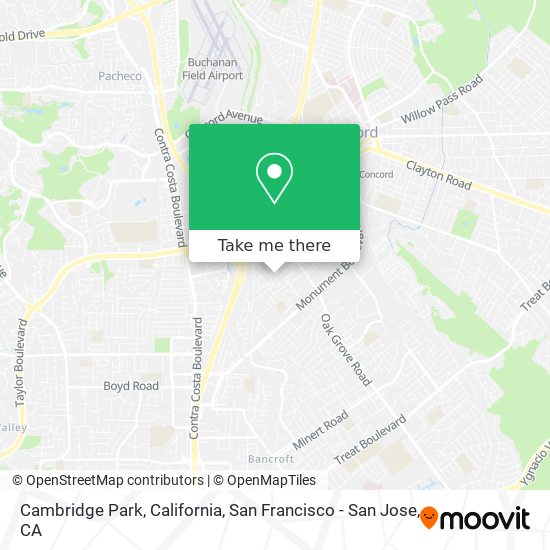 Cambridge Park, California map