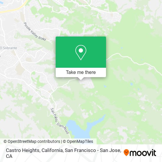 Castro Heights, California map