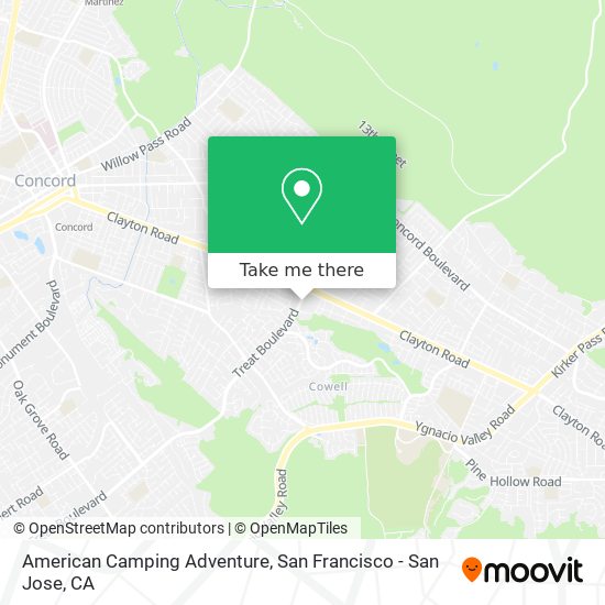 Mapa de American Camping Adventure