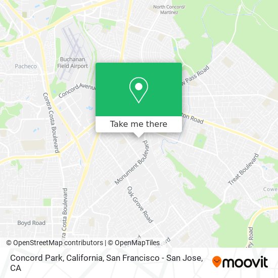 Mapa de Concord Park, California