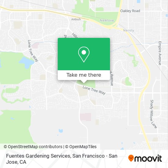 Mapa de Fuentes Gardening Services