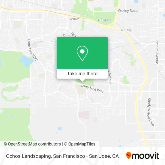 Ochos Landscaping map