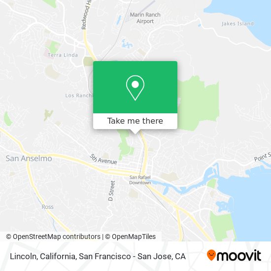 Lincoln, California map