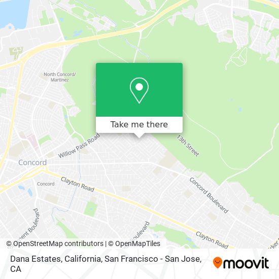 Mapa de Dana Estates, California