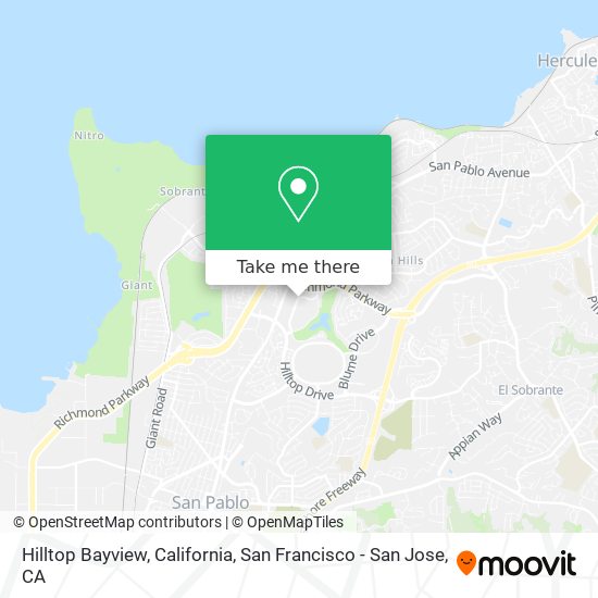 Mapa de Hilltop Bayview, California