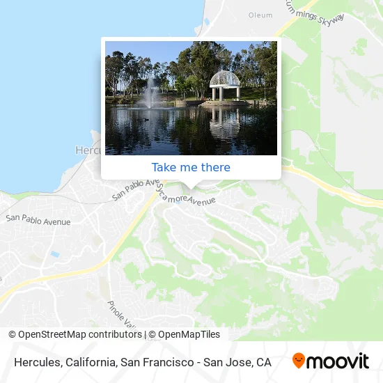 Mapa de Hercules, California