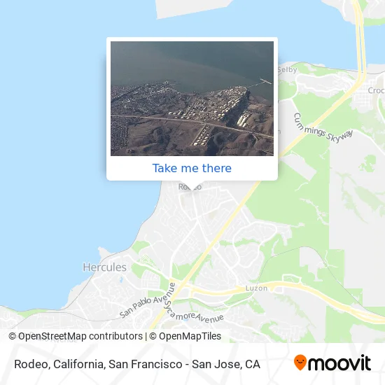 Rodeo, California map