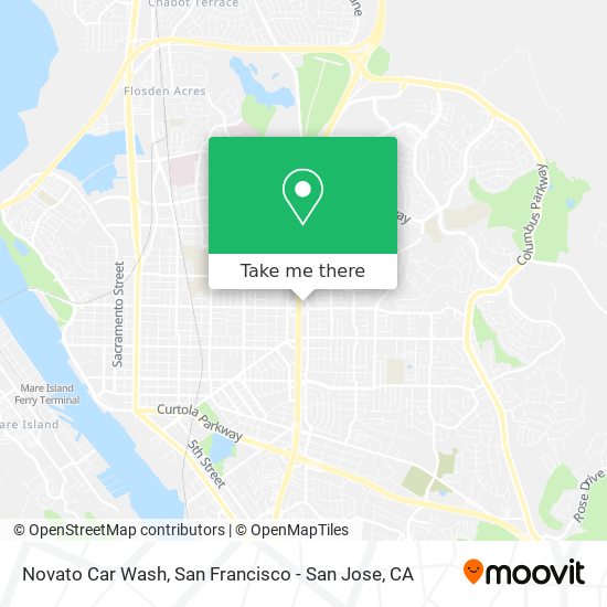 Novato Car Wash map