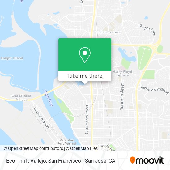 Mapa de Eco Thrift Vallejo