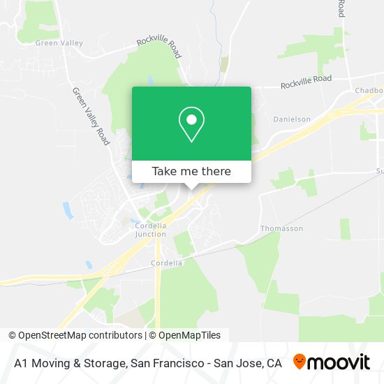 A1 Moving & Storage map