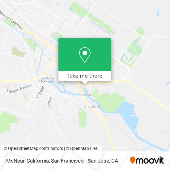 McNear, California map