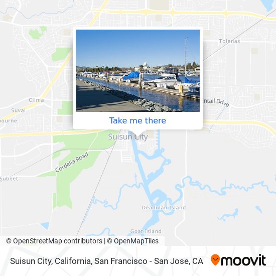 Mapa de Suisun City, California