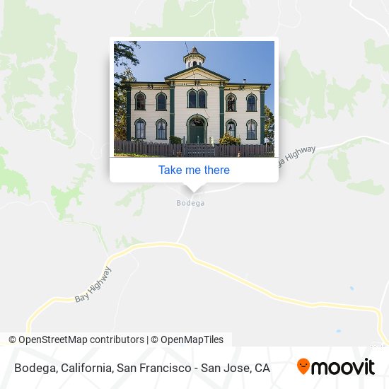 Bodega, California map