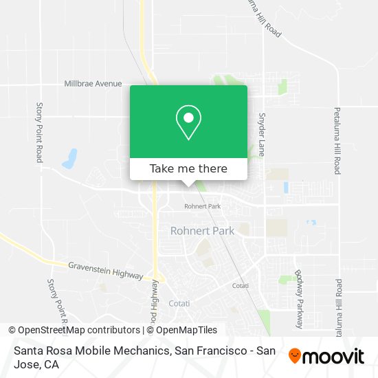 Santa Rosa Mobile Mechanics map