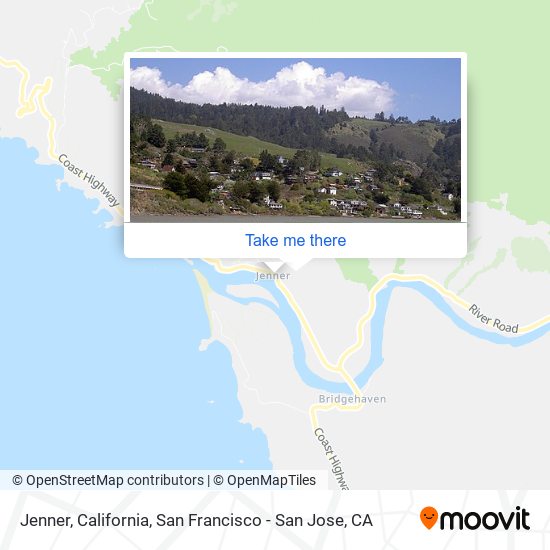 Mapa de Jenner, California