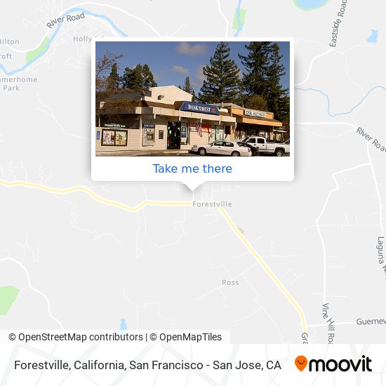 Forestville, California map