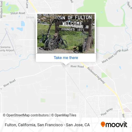 Fulton, California map