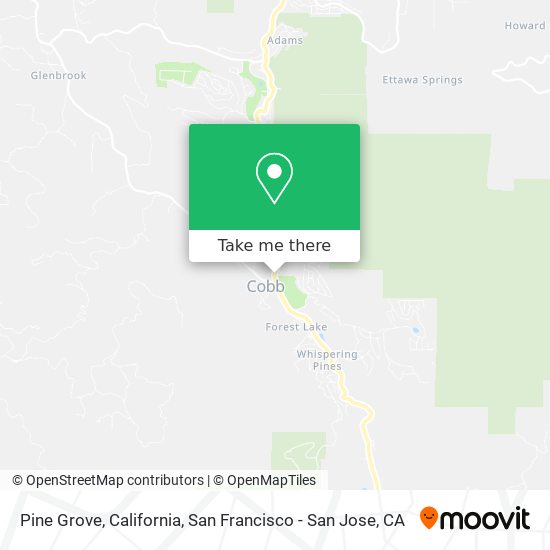 Pine Grove, California map