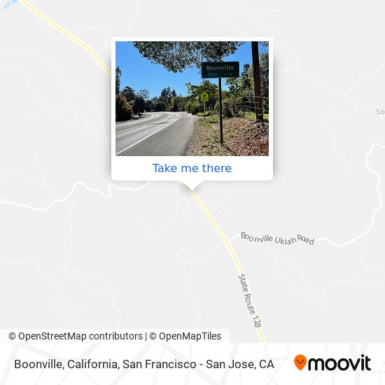 Boonville, California map