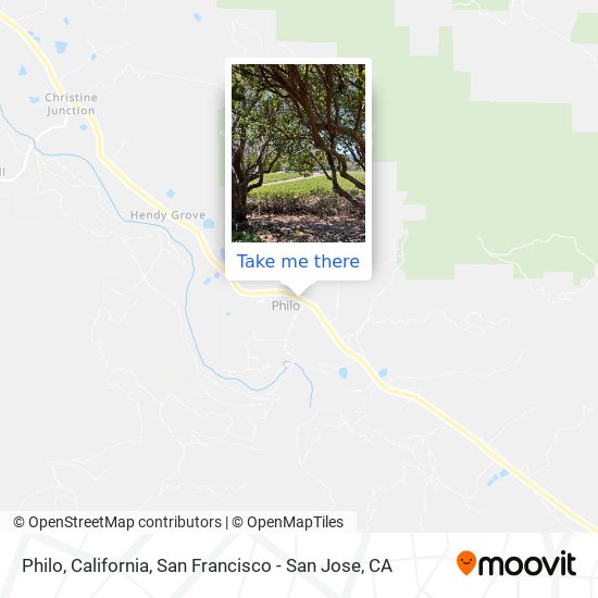 Philo, California map