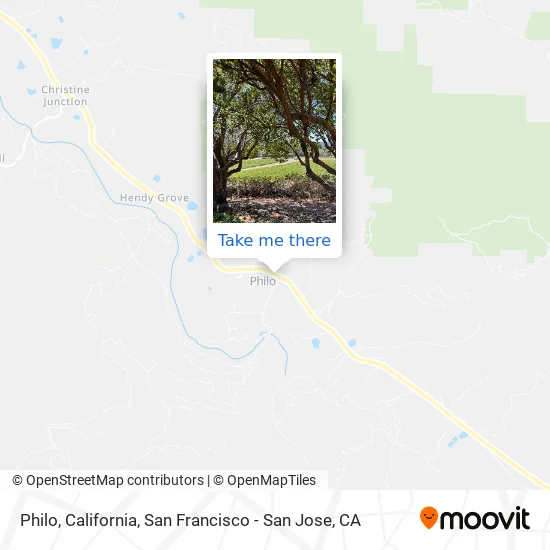 Philo, California map