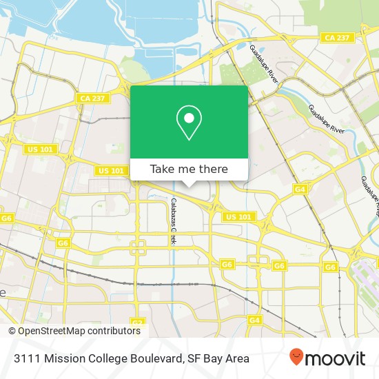 Mapa de 3111 Mission College Boulevard