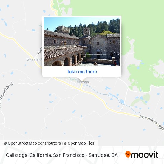 Mapa de Calistoga, California