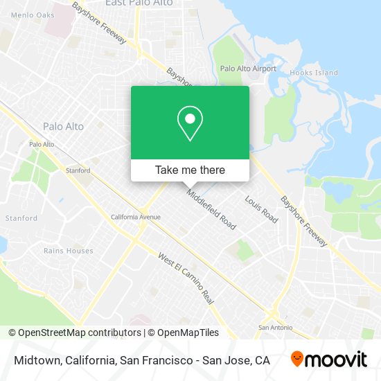 Midtown, California map