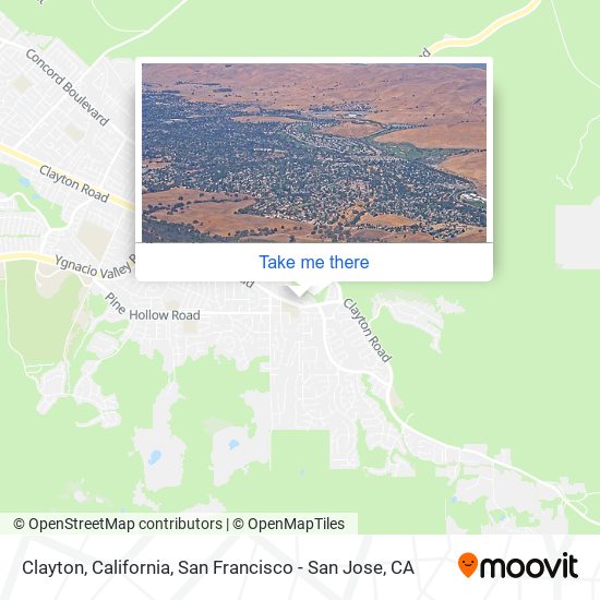 Clayton, California map
