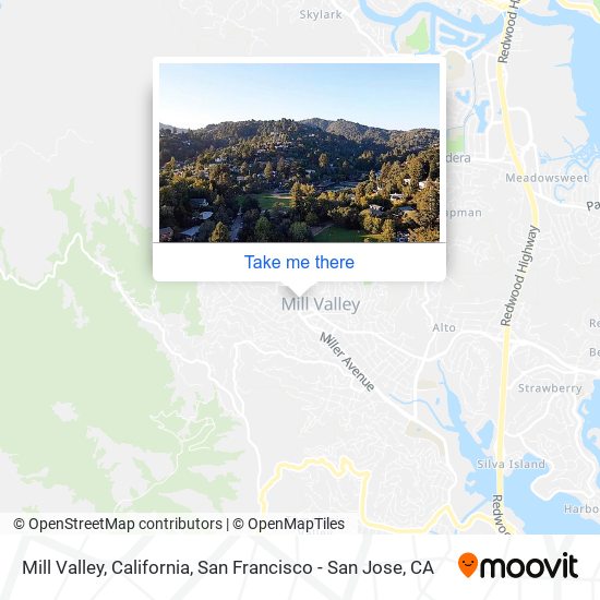 Mapa de Mill Valley, California