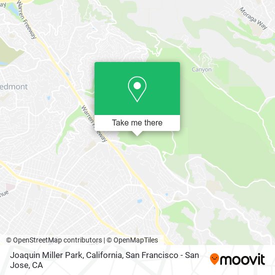 Mapa de Joaquin Miller Park, California