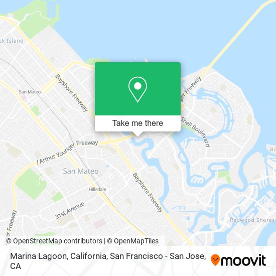 Marina Lagoon, California map